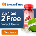 Puritan's Pride: Diet & Lifestyle - Buy 1 Get 2 Free
